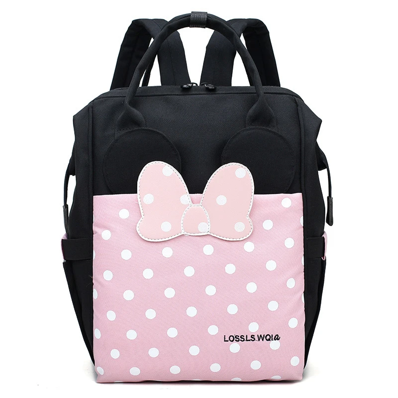 polka dot diaper bag backpack