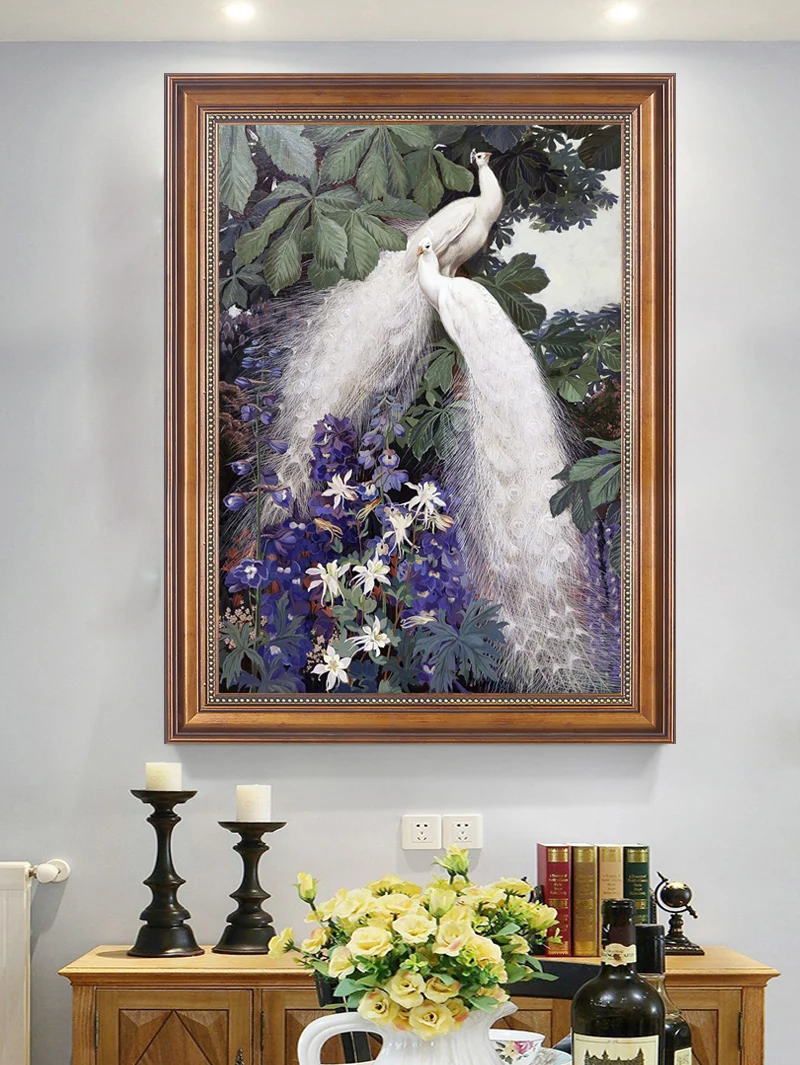 DW0595欧式情侣白孔雀02