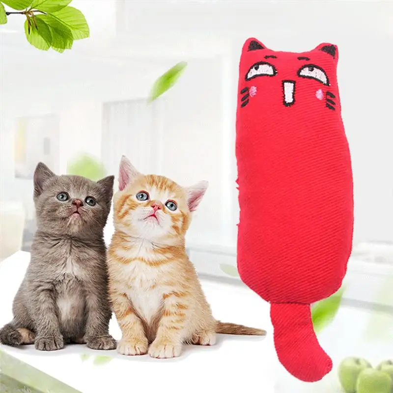 Домашние зубы шлифовальные игрушки для кошек Catnip Забавный интерактивный плюшевый Кот игрушка котенок Жевательная вокальная игрушка когти укусы большого пальца для кошки чистая игрушка
