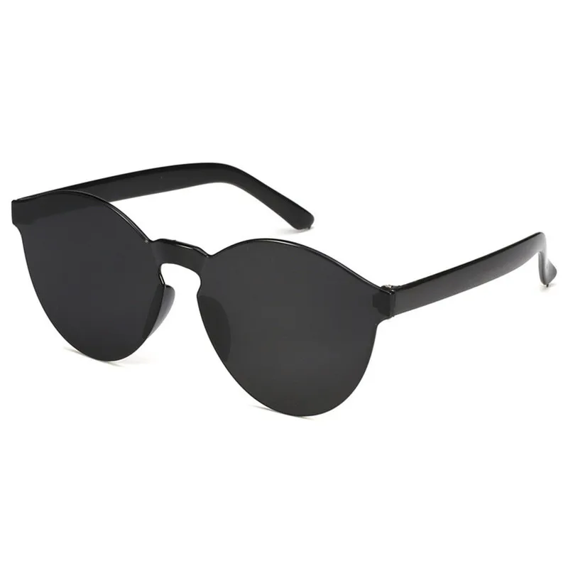 Прозрачные бескаркасные солнцезащитные очки океанские пляжные солнцезащитные очки кошачий глаз карамельного цвета женские и мужские роскошные дизайнерские прозрачные солнцезащитные очки