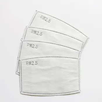 

10PCS PM2.5 Mask Filter Paper Anti Haze Mouth Mask Anti Dust Masks Activated Carbon Protective Filter Paper Health Care