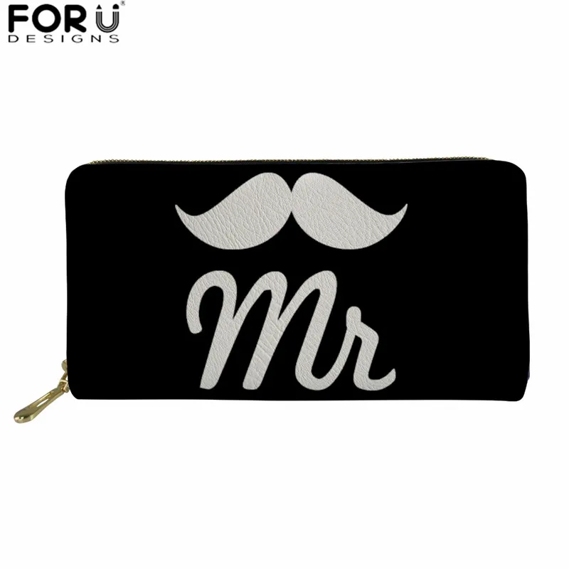 FORUDESIGNS/индивидуальный дизайнер MR. MRS печать высокого качества Женский кошелек из искусственной кожи Длинный кошелек повседневная женская сумка для кредитных карт - Цвет: L3854Z21