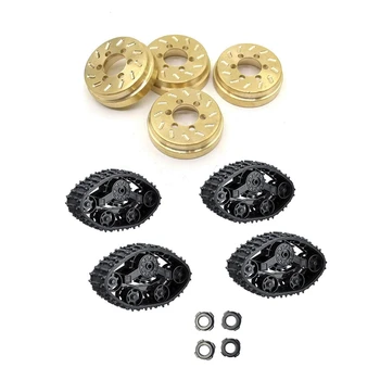 

4Pcs Upgrade Track Wheels Spare Parts with 4Pcs Internal Wheel Weights 64G/Pcs