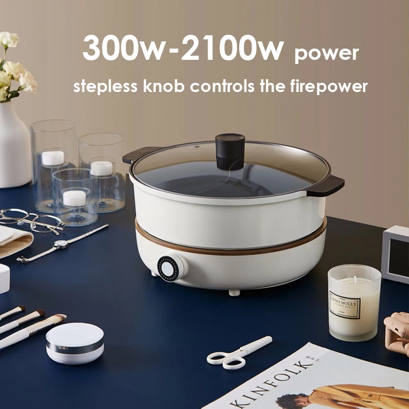 Joyoung C21-HG3 бытовой электрический нагревательный горшок 220V индукции Плита 2100W отдельные нагревательная пластина Съемная индукции горячий горшок