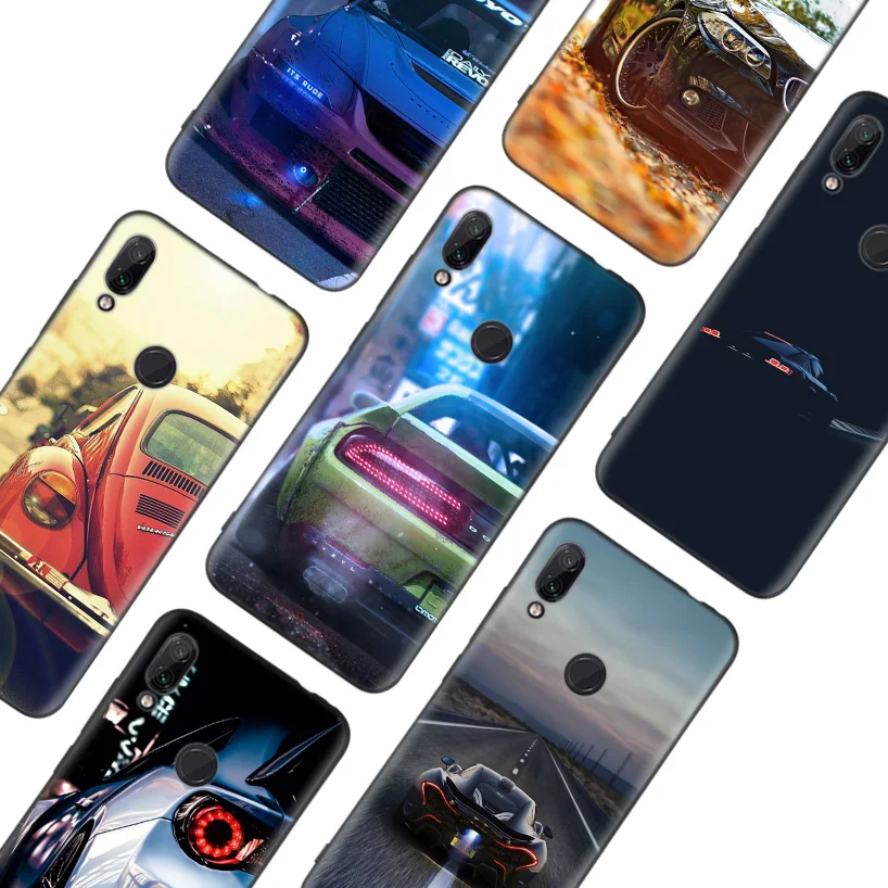 Горячие автомобильные autocar черная крышка чехол для телефона для Xiaomi Redmi Note фотоаппаратов моментальной печати 8 7 7S 7A 6 S2 GO K20 Pro 6A mi 6X 5X A1 CC 9 8 Coque