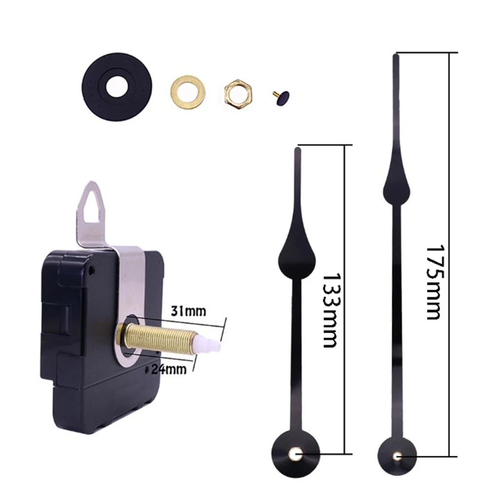 Quartz Wall Clocks Long Shaft Clock Movement DIY Wall clock accessories Home Decoration