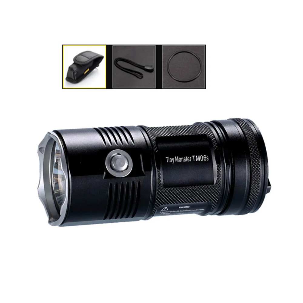 TM06S NITECORE TM06S ручной прожектор 4 × CREE XM-L2 U3 светодиоды Макс 4000 люмен фонарик луч бросок 359 м уличный фонарь для sear - Испускаемый цвет: TM06S