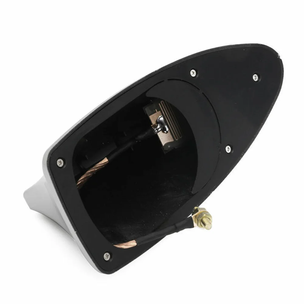 Серебряный автомобиль внедорожник Авто крыша плавник акулы антенна FM AM RV радио сигнала декор антенны аксессуары стиль