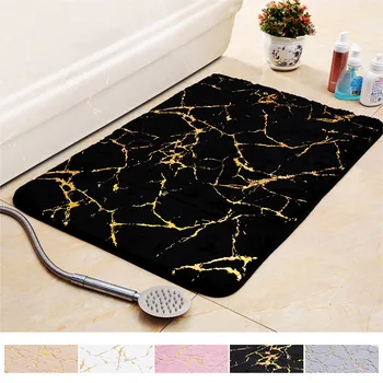 4 Size Bath Mats Absorbent Carpets Shower Bathroom Carpet Soft Toilet Floor Faux Hair Rugs For Home Door Mat Nordic Style -slip 1