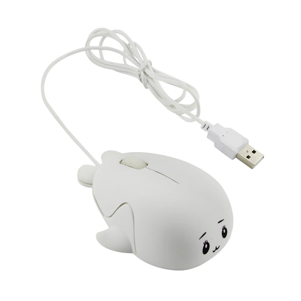 CHYI Проводная эргономичная мышь 1600 dpi USB 2,0 кабель 3 кнопки киллер КИТ Orca Дельфин бесплатно Вилли мыши 3 цвета для ПК ноутбук подарок