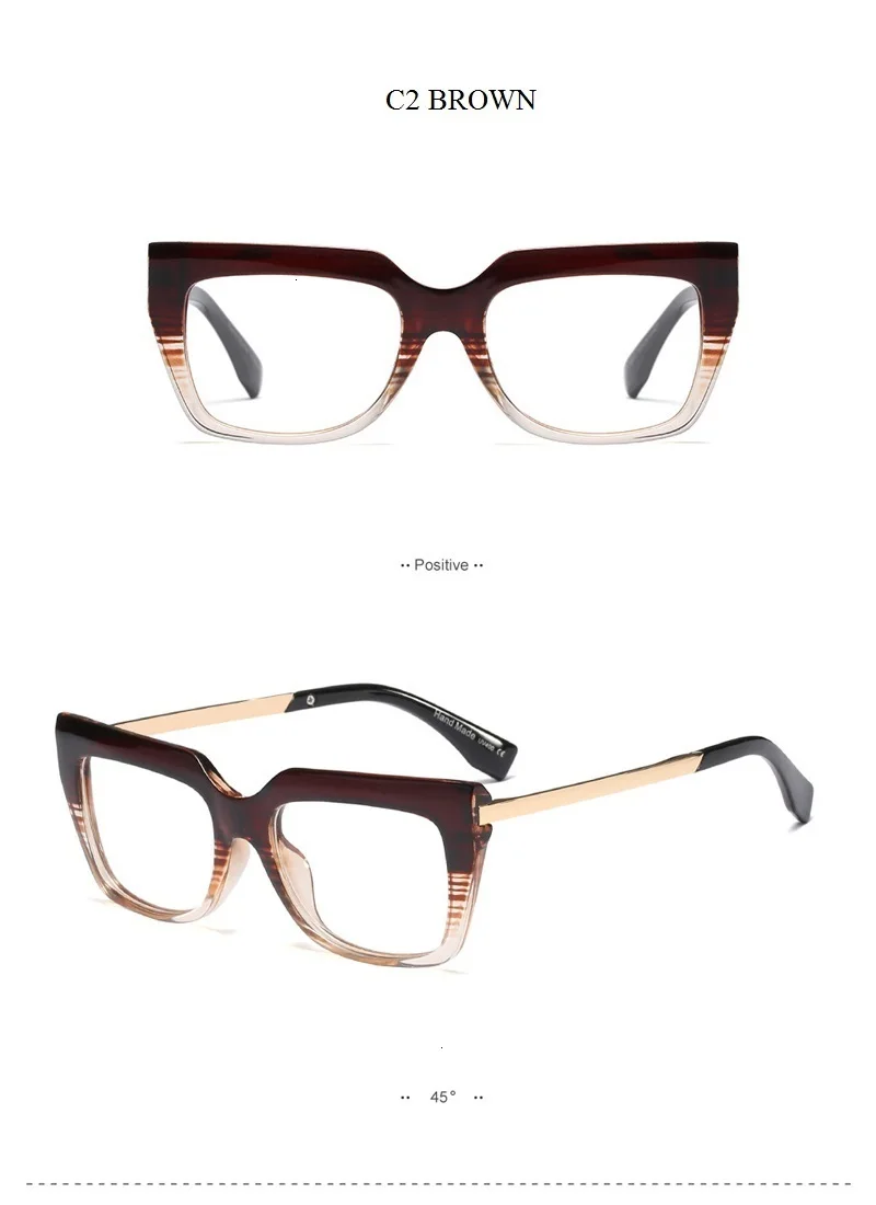 QPeClou, большие квадратные очки, оправа для женщин, леопардовые оптические линзы, оправы для очков, женские,, бренд, прозрачные линзы, Oculos Shades