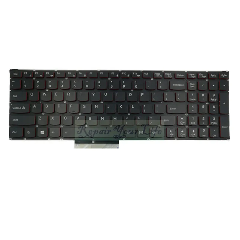 Клавиатура для ноутбука с американской раскладкой lenovo y50-70 Y50 Y50-70A Y70 Y70-70T Y70P-70T 25215956