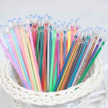 

48 Colors A Set Flash Ballpoint Gel Pen Highlighters Refill Color Full Shinning Refills Painting Ball Point Pen