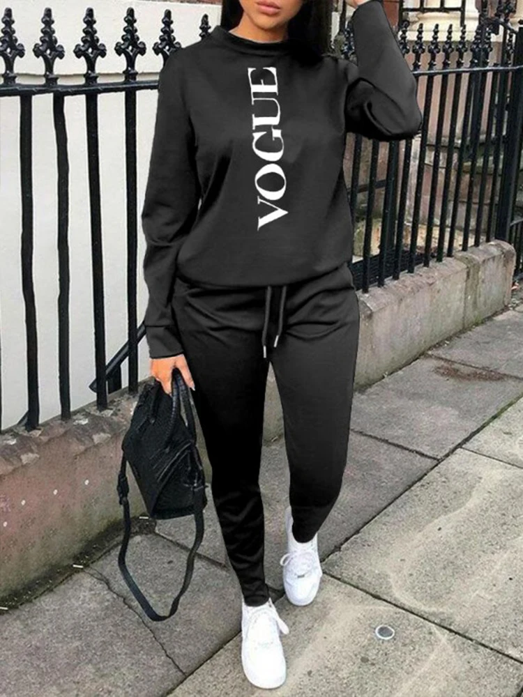 2021 Women Two Piece Set Outfits Autumn 
