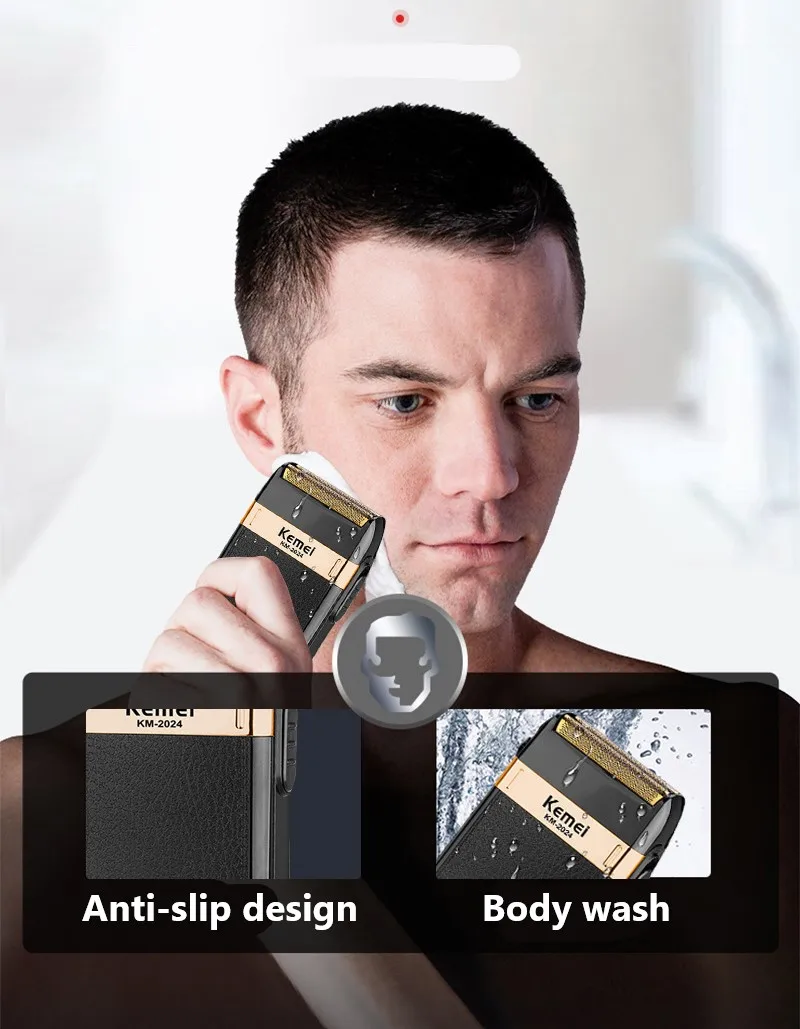 KEMEI Powerful Rechargeable Shaver Barber Foil Electric Shaver Head