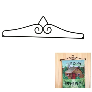 

Horizontal Flags Wall Scroll Hanger Garden Stand Frame Durable Stainless Steel Weather-Proof Premium Flag Hanging Holder