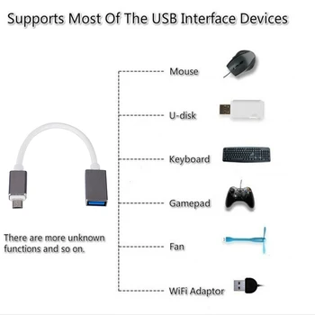 

Car Accessories Type-C OTG Interface Adapter Cable U Disk Keyboard Card Reader Converter For Xiaomi MacBook Huawei
