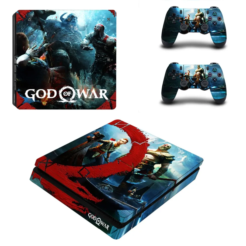 Игра God of War полное покрытие лицевые панели PS4 тонкая кожа Виниловая наклейка, стикер для Playstation 4 консоль и контроллер PS4 тонкая кожа