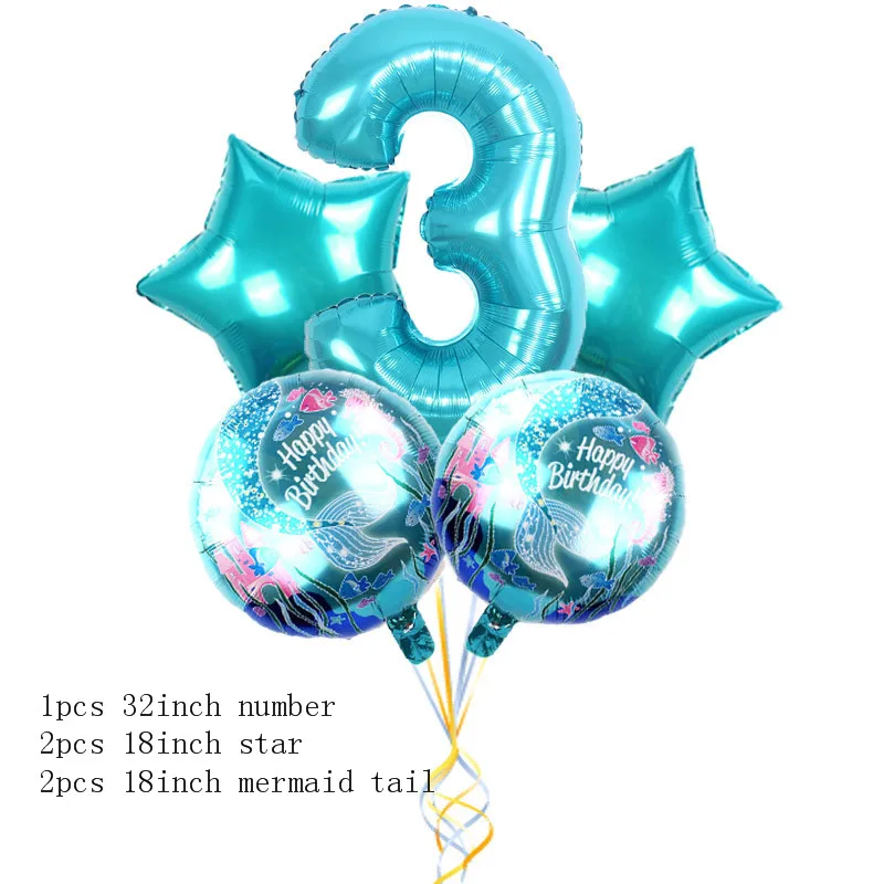 Вечерние принадлежности в стиле Русалочки реквизит для фотосессии украшение Русалочки для дня рождения Детские декорации вечеринок на день рождения ww02 - Цвет: Цвет: желтый