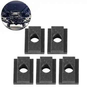 

5pcs T-Slot Nuts Iron Screw For Toyota Tacoma Pick Up Bed Deck Rails Black Accessories Practical Durable Portable Useful