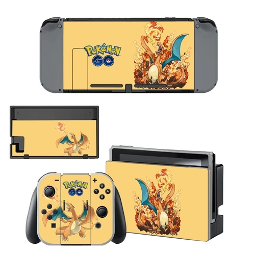 Vinyl Stickers For Nintend Switch Pokemo Skins Decal For Nintendos Switch Console Joy-con Controller Dock Protection - Цвет: YSNS1394