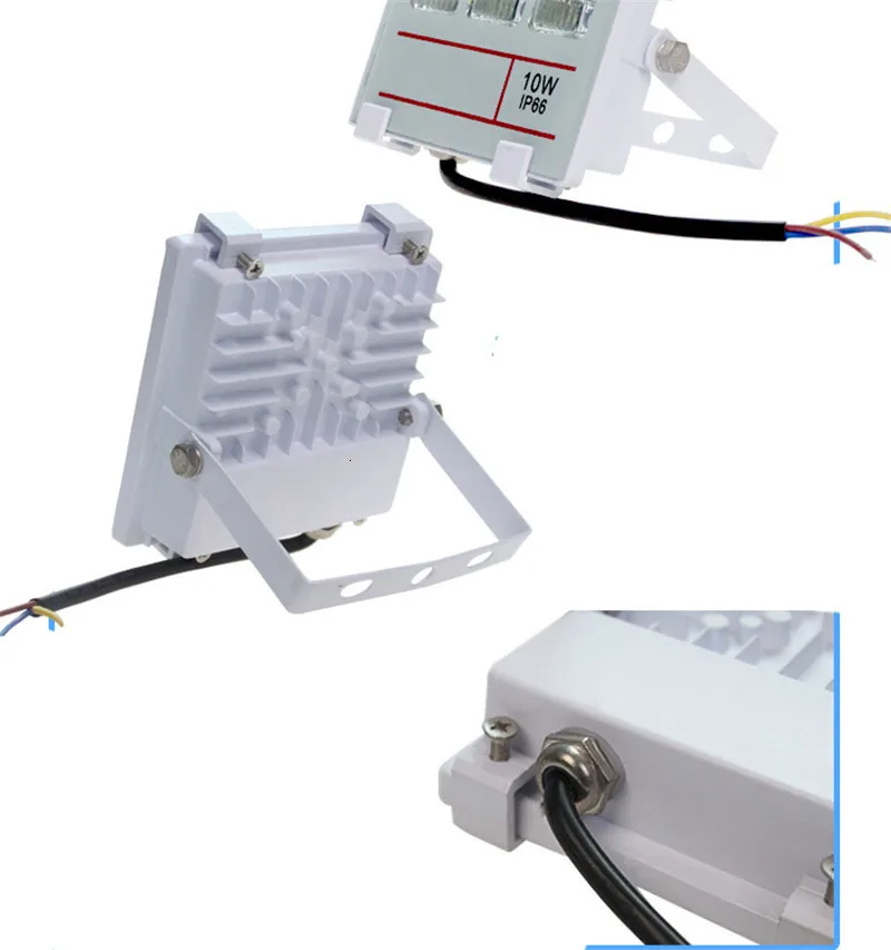 6 шт 100 W RGB Светодиодный прожектор заливающего света AC 85 V-265 V Водонепроницаемый светодиодные FloodLlight пейзаж напольный светильник Настенный