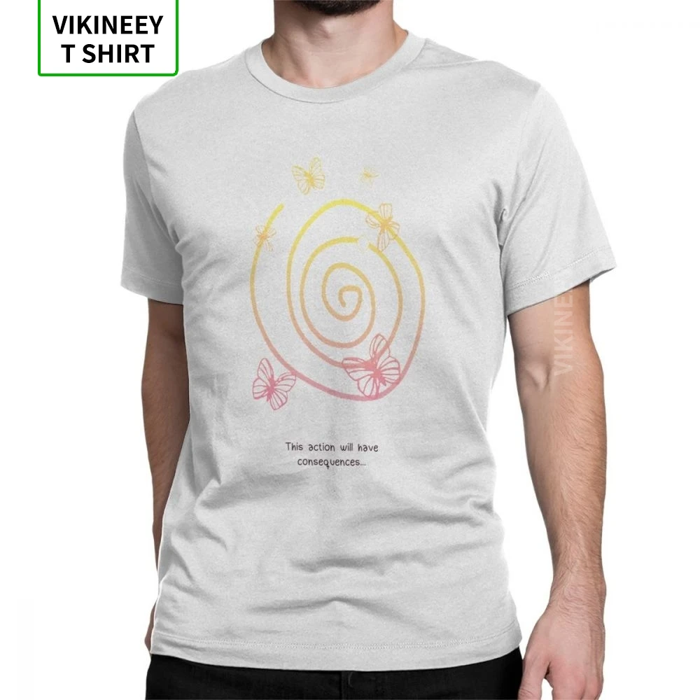 

Life Is Strange T Shirt Men 100% Cotton Hipster T-Shirt Crewneck Butterfly Max Game Tees Short Sleeve Clothing Summer