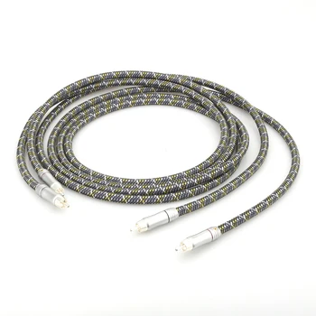 

Audiocrast A52 Pair High Quality 6N 99.9999% OFC Male-Male RCA Interconnect Cable with Silver Plated RCA Plug for Hifi System