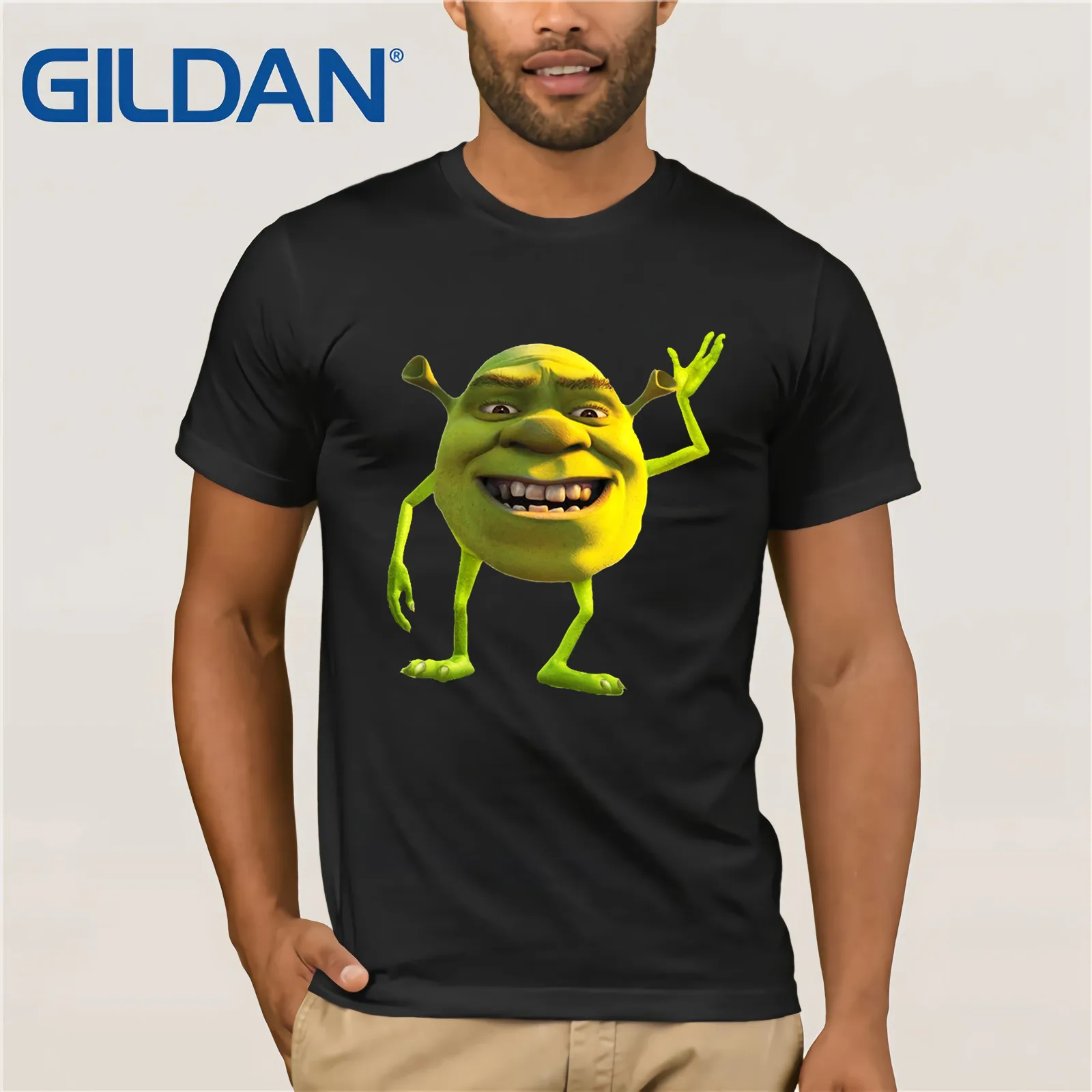 Shrek Wazowski футболка винтажные Забавные футболки с вырезом лодочкой хлопковые топы
