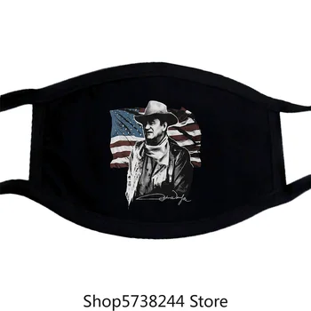 

John Wayne Graphic Mask Premium Cotton Tee Mens Womens Sizes Washable Reusable Mask