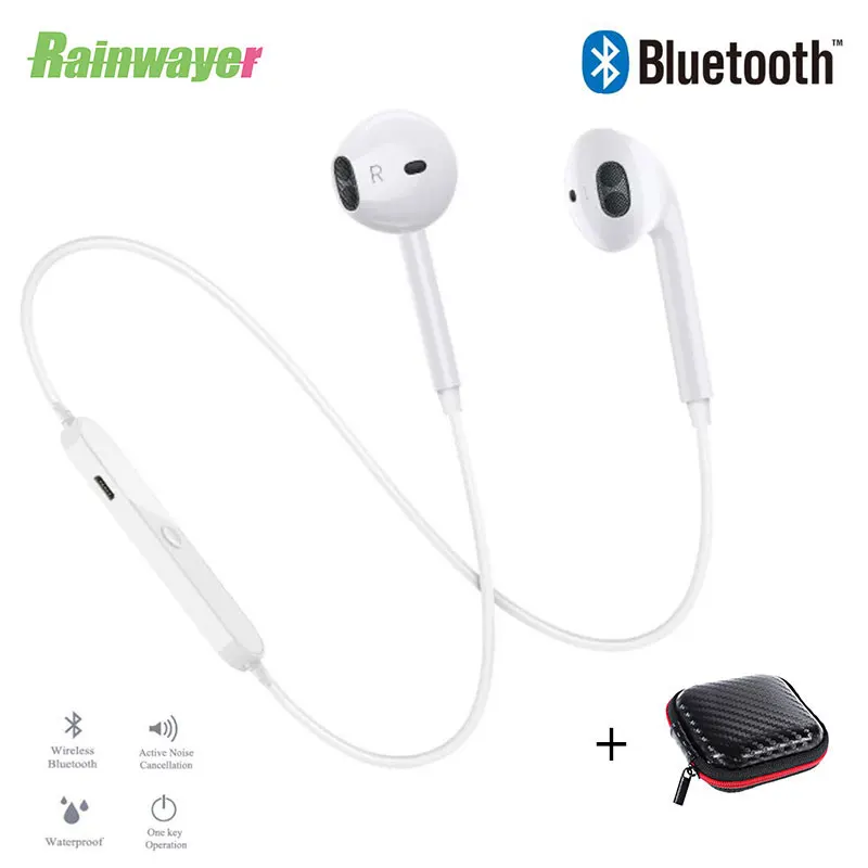 

S6 Wireless Bluetooth Earphones Bass Loudly Headset Neckband Sport Stereo In-Ear With Microphone Earphone for IPhone Samsung z2