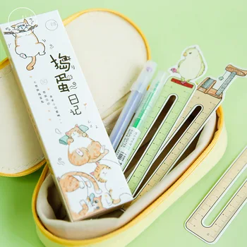 

30 pcs/lot Cute Mischief Cat Bookmark Paper Cartoon Animals Bookmark Promotional Gift Stationery Film Bookmark Message card