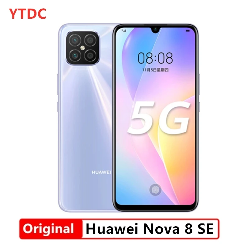2020 новый Huawei Nova 8 SE Гб оперативной памяти 128 ГБ ROM 5G смартфон 6 53 дюйма OLED экран 3800