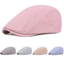 Мужские повседневные летние тонкие газетные шляпы для гольфа Классическая Шапка полосатые береты шляпа