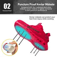 Steel Toe Safety Shoes for Men Women Lightweight Work Sneakers Puncture Proof Work Shoes Unisex Coustruction Safety Work Boots 3