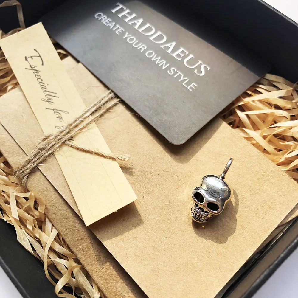 Кулон череп скелет, брендовые модные ювелирные изделия Thomas Bijoux 925 пробы серебряные аксессуары подарок для Ts женщин и Rebel мужчин