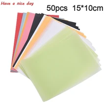 15*10cm PVC kolorowy przezroczysty arkusz Model arkusz z tworzywa sztucznego dla DIY Scrapbooking Handmade
