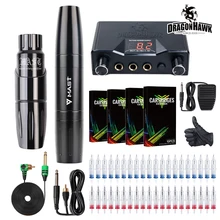 Dragonhawk мачта татуировки машина пистолет комплект 2 шт. мотор поворотная ручка Мощность иглы