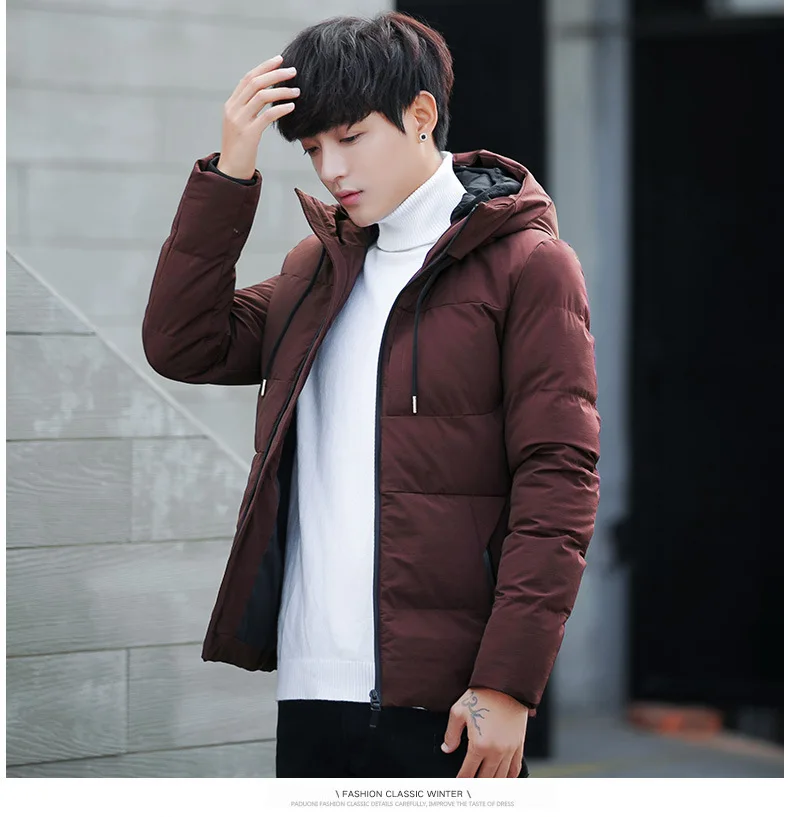 Down Puffer Jacket Monclair Winter New Men Korean Version Short Windproof Warm Jacket Casual Male Outwear Jackets