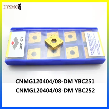 

100% ZCC.CT original CNMG120404/08-DM YBC252 YBC251 carbide turning inserts have good cutting performance, suitable for steel