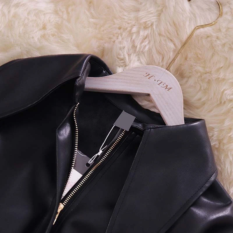 Ladies temperament PU leather stand collar lantern sleeves waist stitching mesh long windbreaker female autumn new