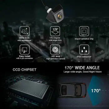

DC 12V Rear View Camera 170° CMOS Car Reverse Backup Parking Night Vision