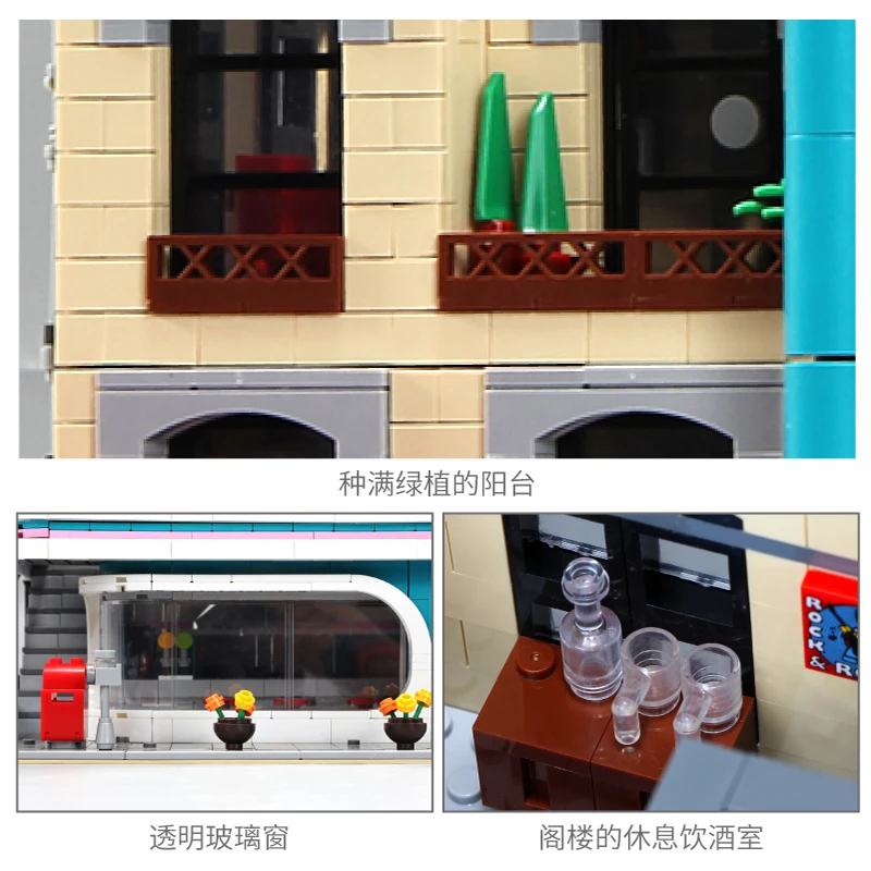 DHL, 2480 шт., рождественские подарки, 15037, серия City Street, 10260, MOC, городской магазин, сборный блок, кирпичи, игрушки