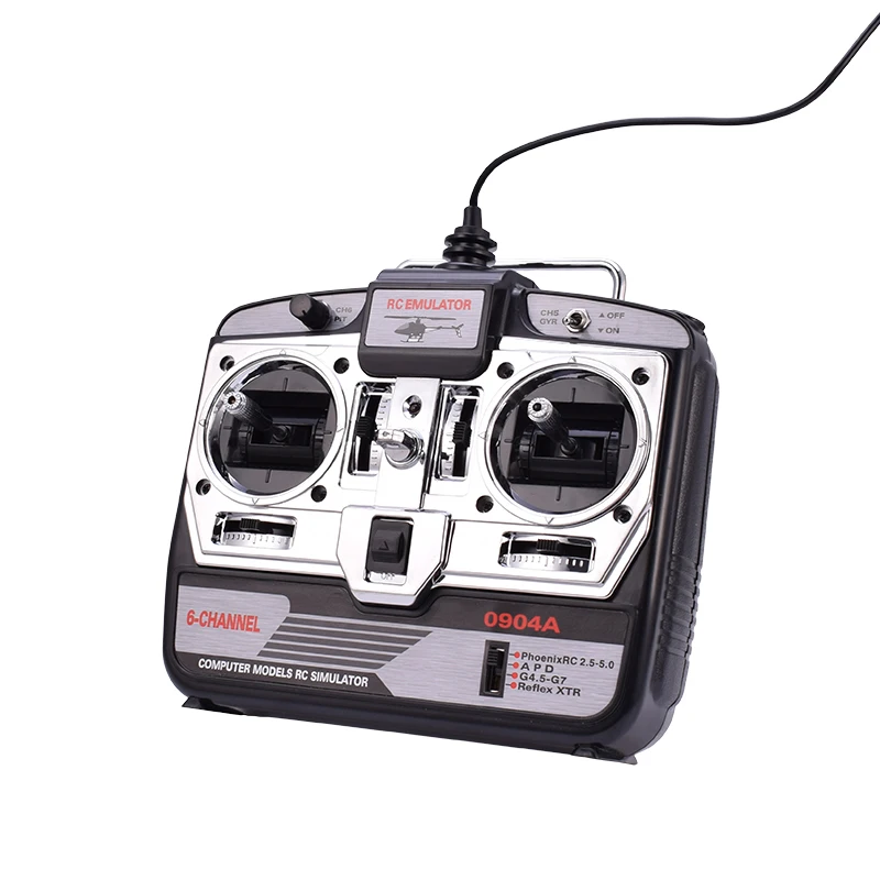 JTL-0904A 6CH/8CH RC симулятор полета поддержка Real RF7 G7 Phoenix 5,0 XTR пульт дистанционного управления Вертолет с фиксированным крылом Дрон(MODE2
