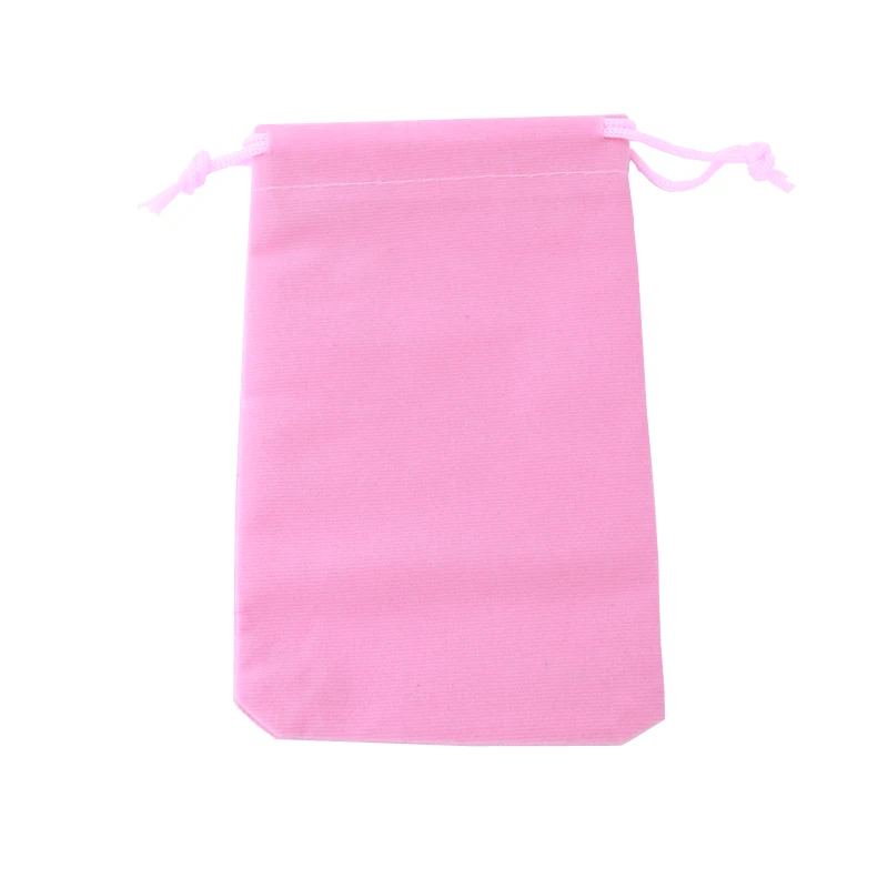 Pink 10 шт 10*16 см бархатная сумка с мешочком для украшений рождественские свадебные подарочные сумки и мешочки с бархатными сумками - Цвет: Pink