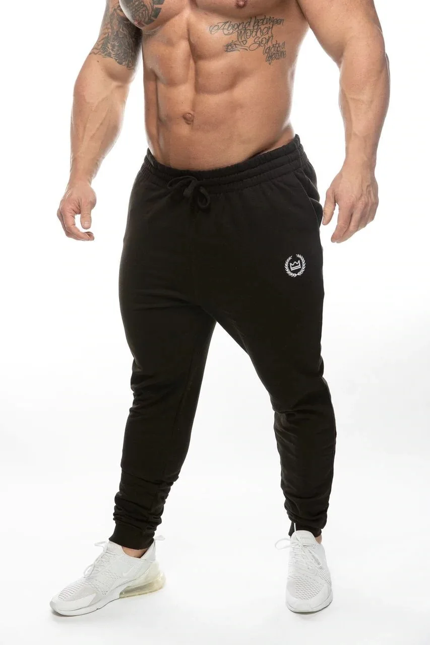 Мышцы брат Фитнес Брюки Slim Fit стиль в европейском и американском стиле Для мужчин, для бега, тренировочные спортивные брюки для девочек эластичные тела Хаггин