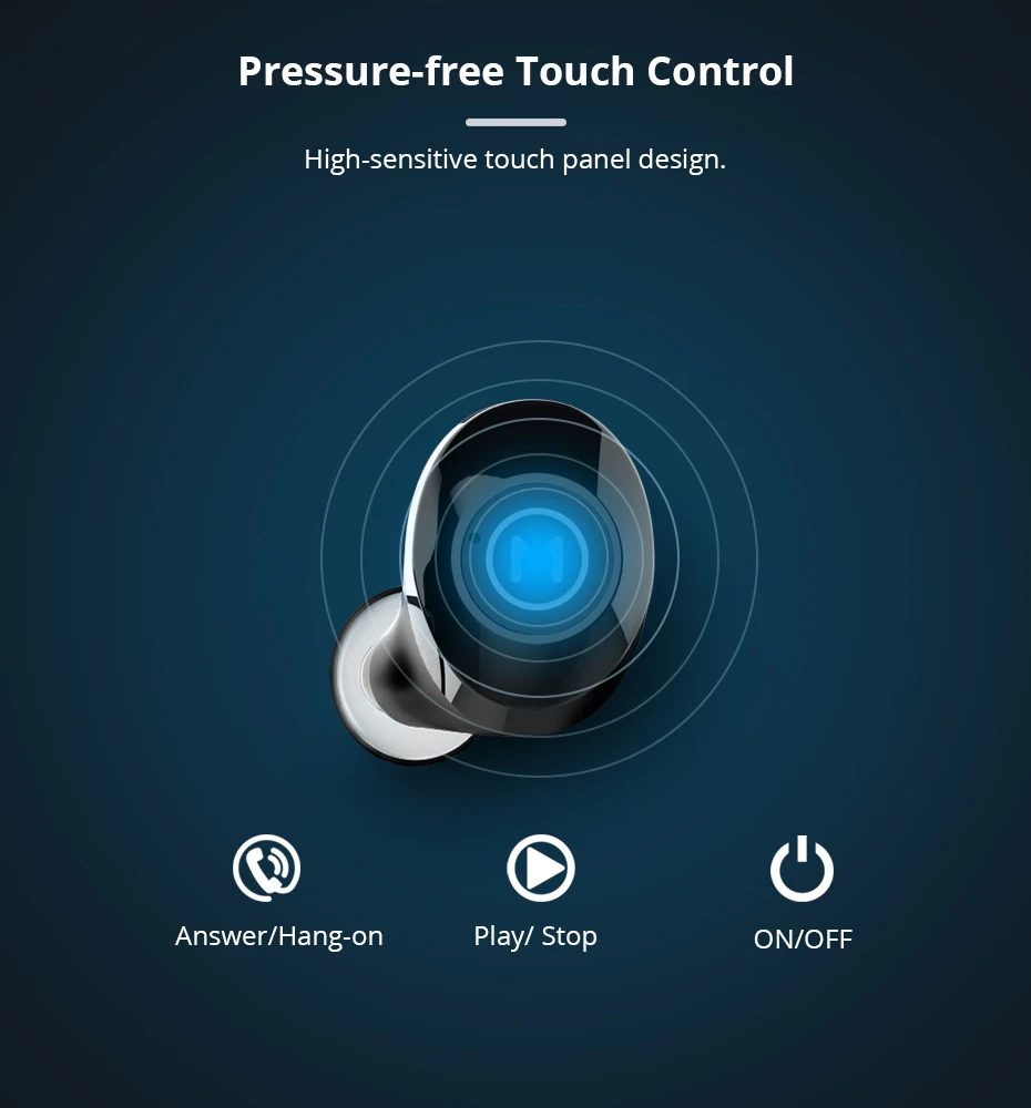 Makibes TWS 9D Stereo bass Bluetooth Headphones, Volume Control Sport Wireless Earphones with Dual Microphone Airoha 1526P chip--1_08
