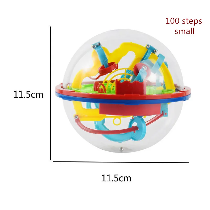 100 шагов 3D головоломка мяч дети вызов игровая посуда с препятствиями шар-лабиринт головоломка тренировка баланса оформление игры