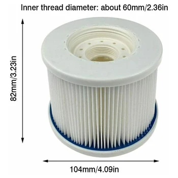 

Pumps Filter Cartridge 10.4cm 8.2cm For Avenli Clever Spa Hot Tub Filter