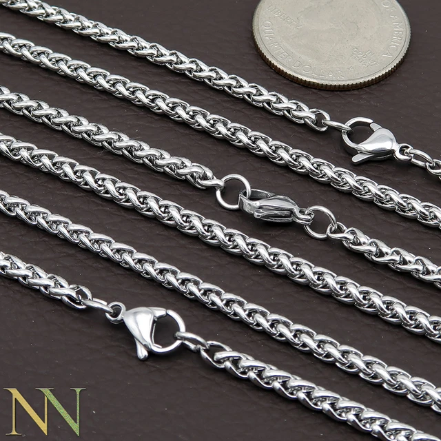 Stainless Steel Curb Chain Necklace  Necklace Chains Tarnish - 10  Stainless Steel - Aliexpress